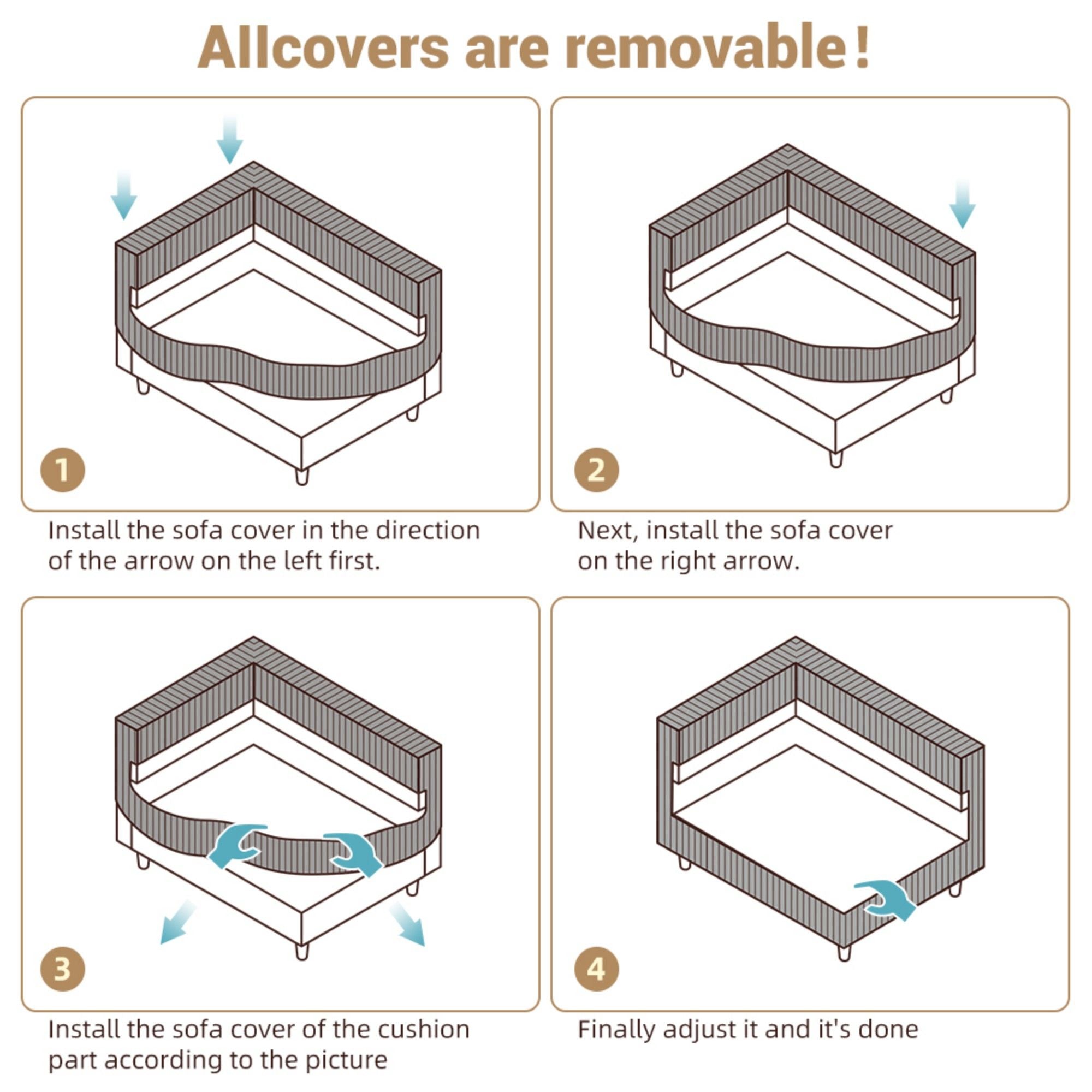 Modern Comfy Upholstered 4 Seat Sofa Cloud Couch,Deep Seat With Soft Pillows