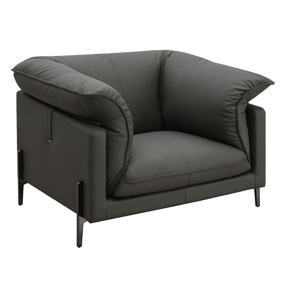ACME Tadi - Chair - Black Top Grain Leather | Meri Furniture