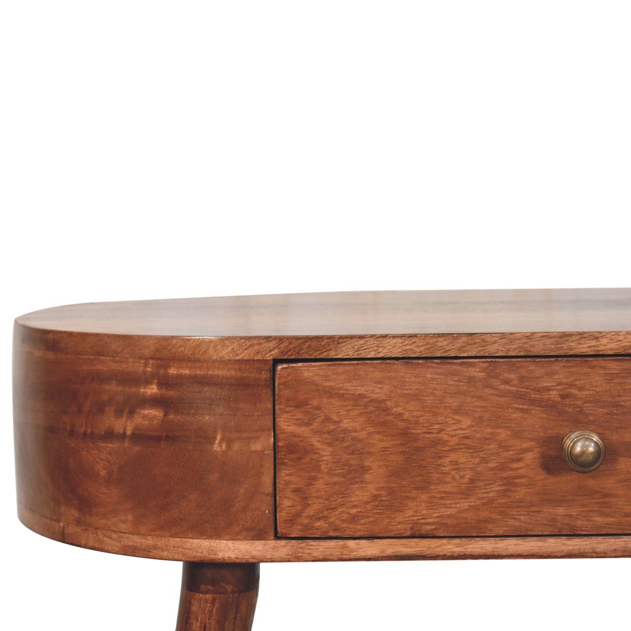 Rounded Wood Table