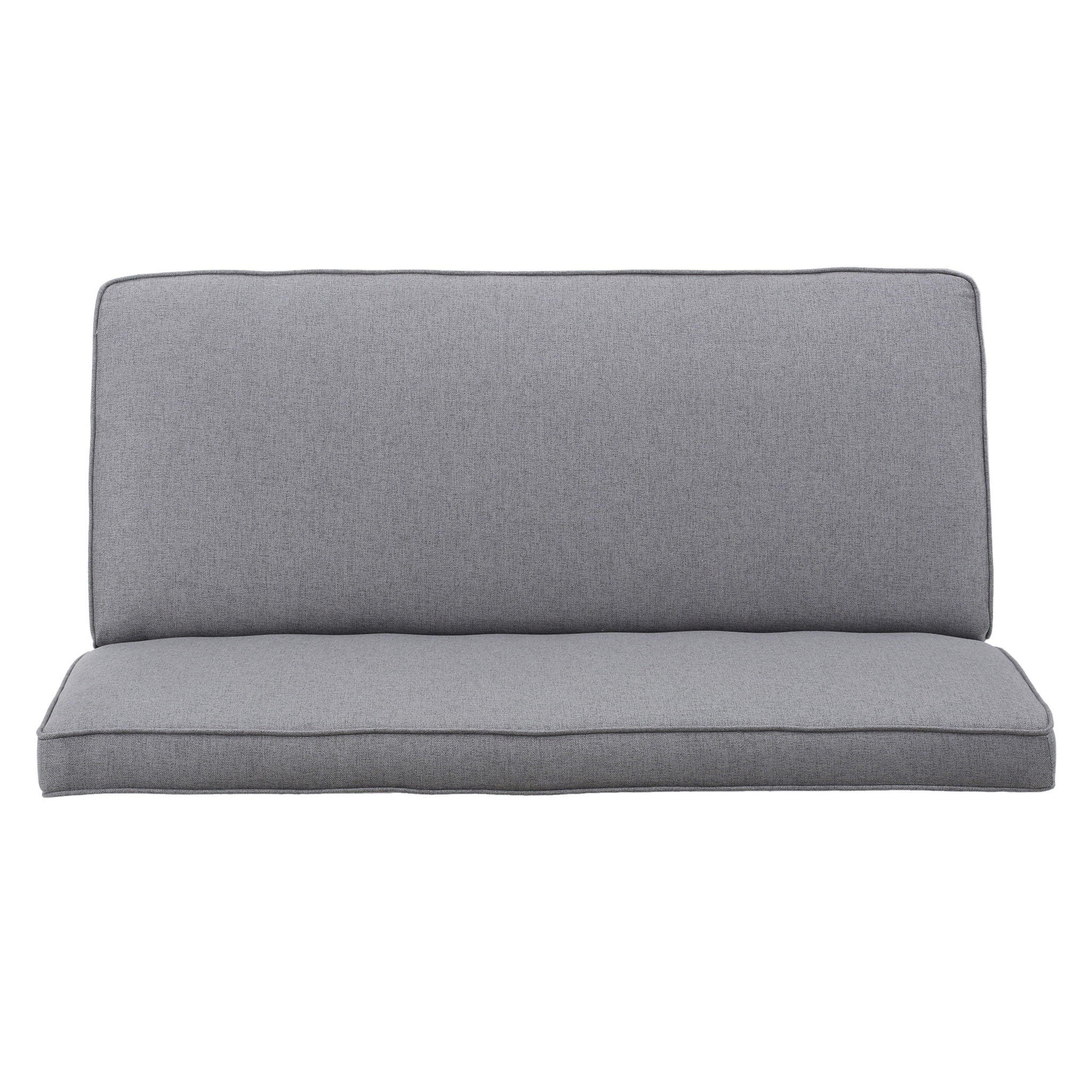 Contemporary Loveseat With Upholstered Fabric And Birch Wood Legs