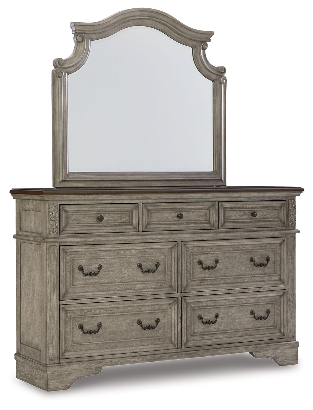 Signature Design by Ashley® Lodenbay - Antique Gray - Dresser, Mirror | Meri Furniture