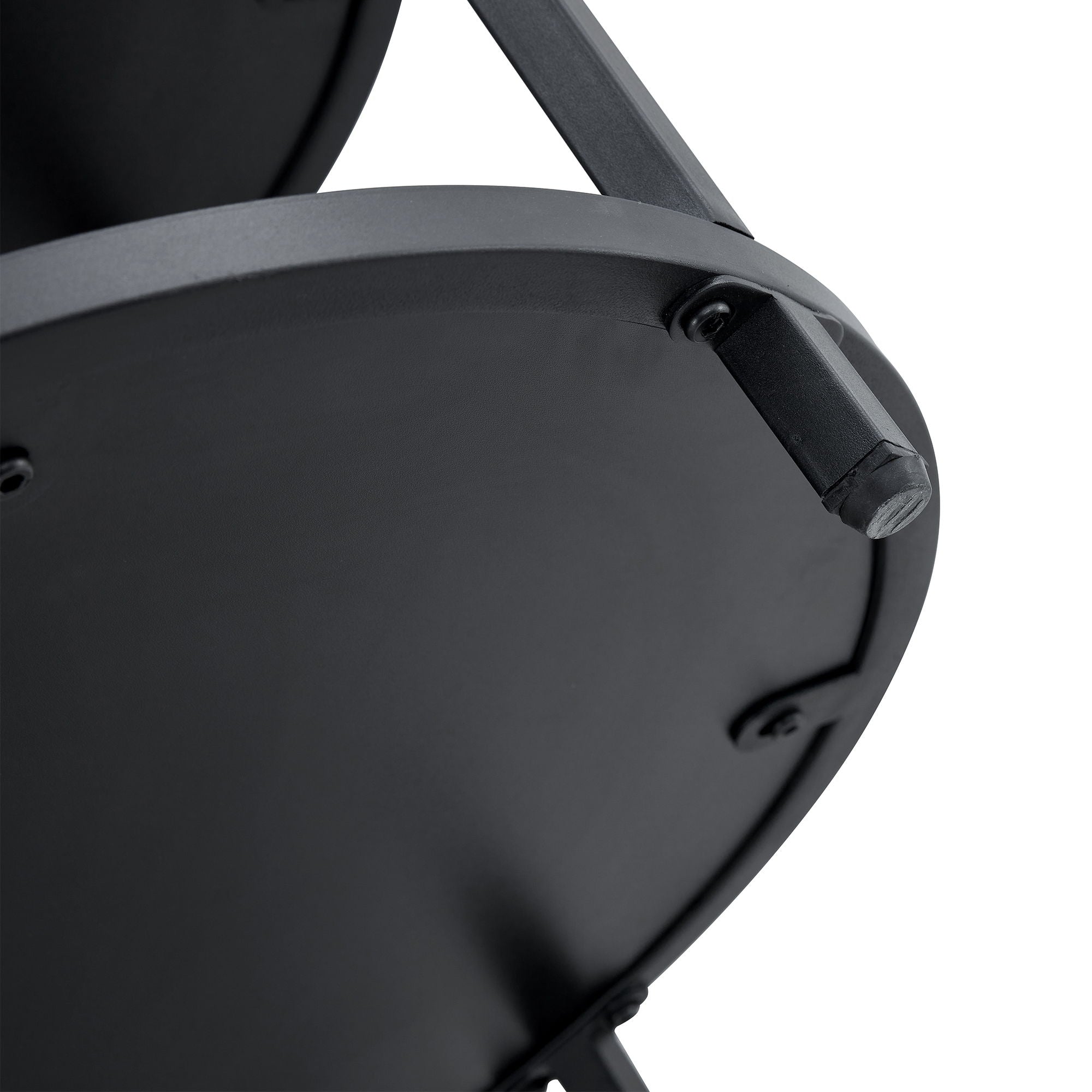 Diameter - Modern Splicing Circular Dining Table Double Layer Storage - Wood / Black