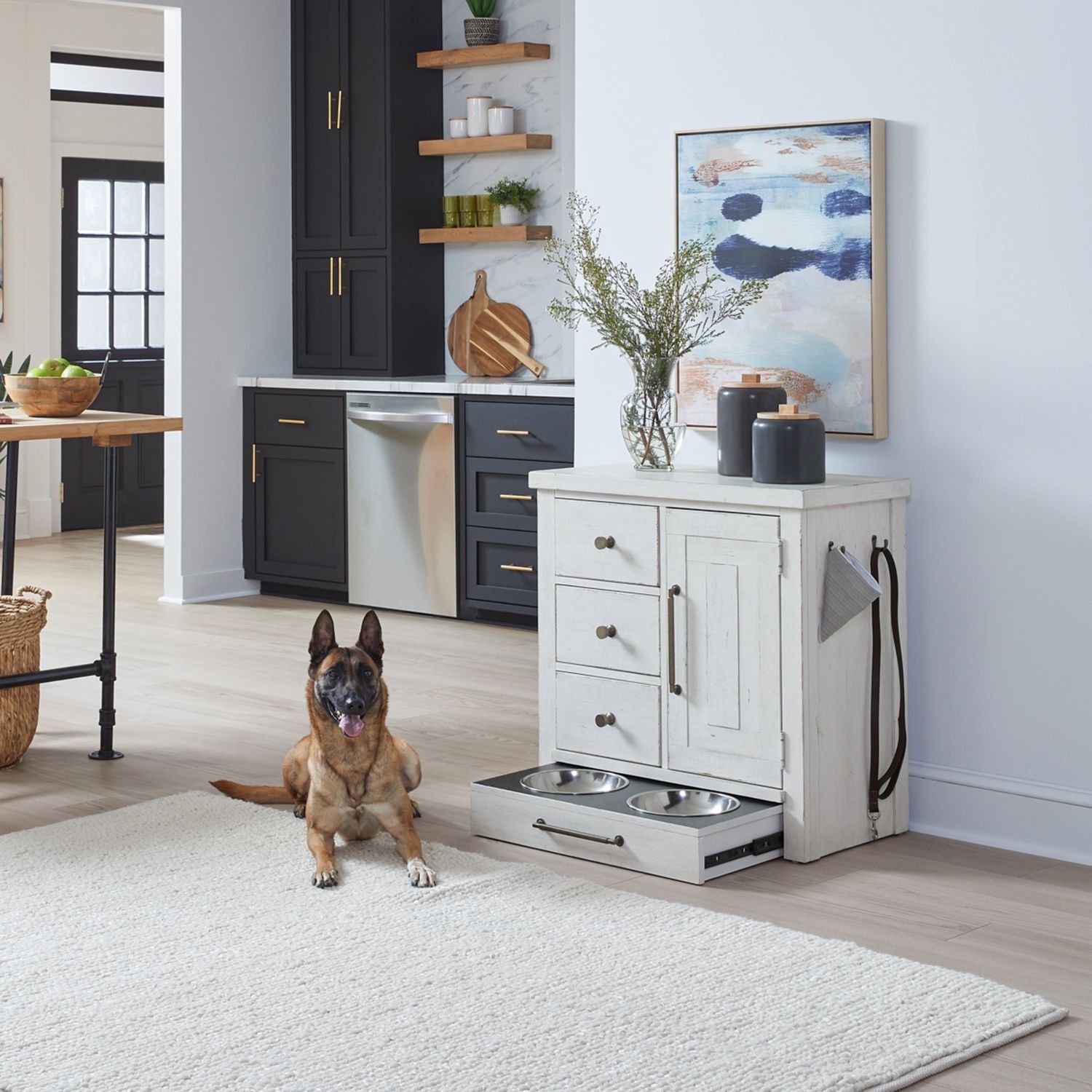 Liberty Furniture Modern Farmhouse - Pet Feeder | Meri Furniture