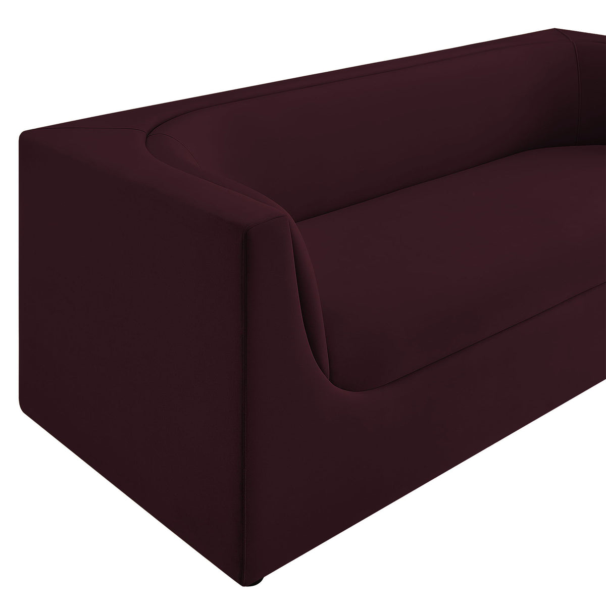 Hilda 86" Curved Back Performance Velvet Sofa by Modway