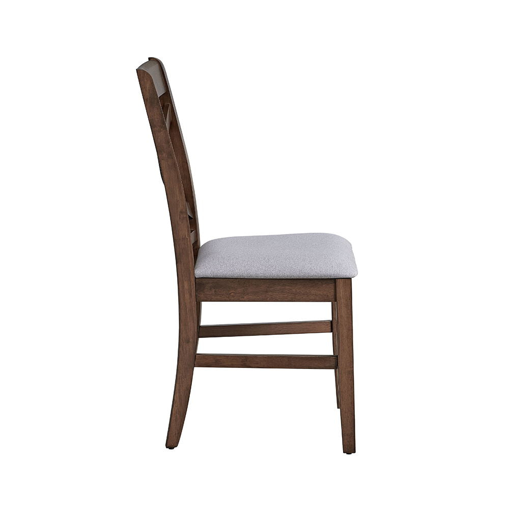 ACME Ferris - Side Chair (Set of 2) - Brown Finish | Meri Furniture