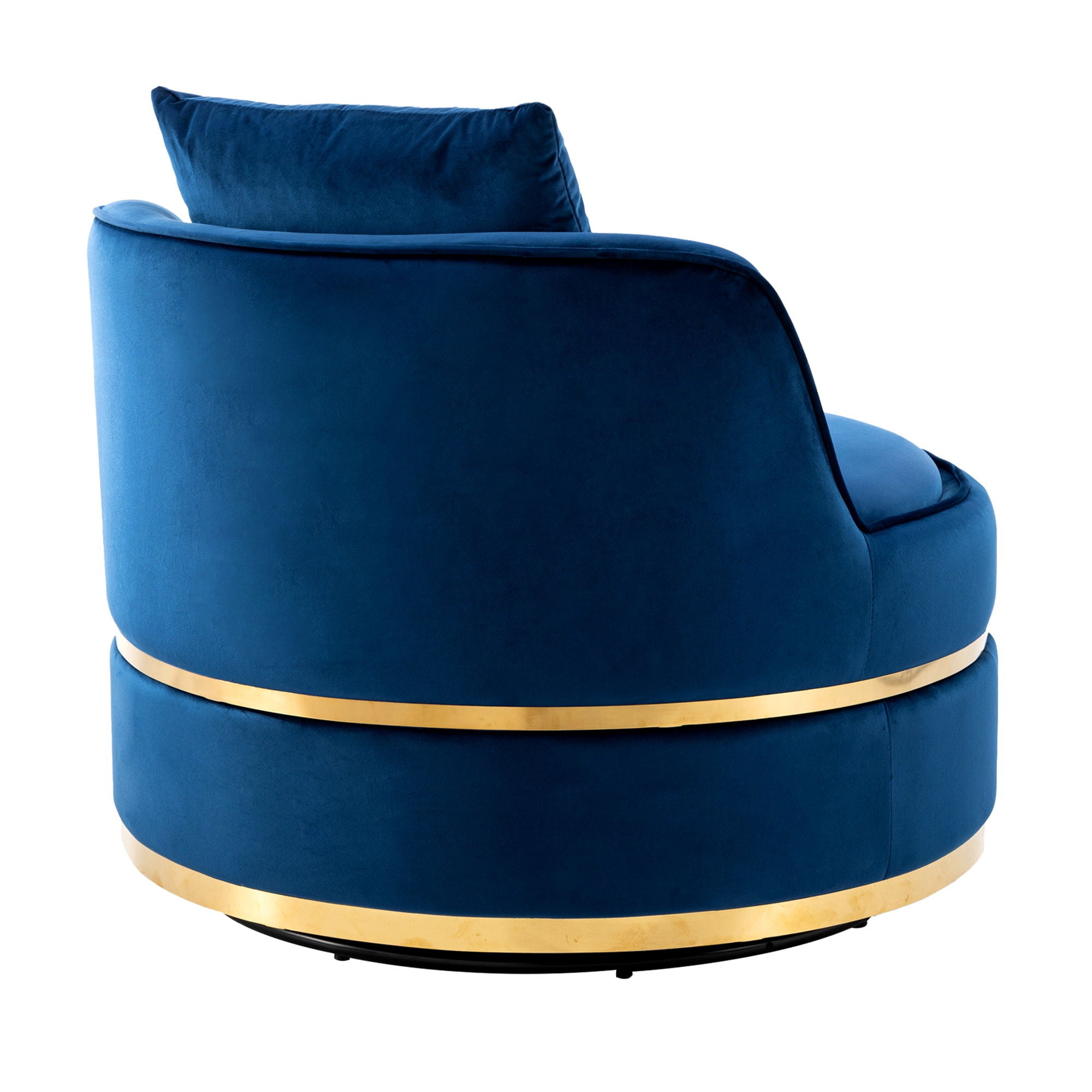 360 Degree Swivel Over Sized Upholstered Barrel Chair