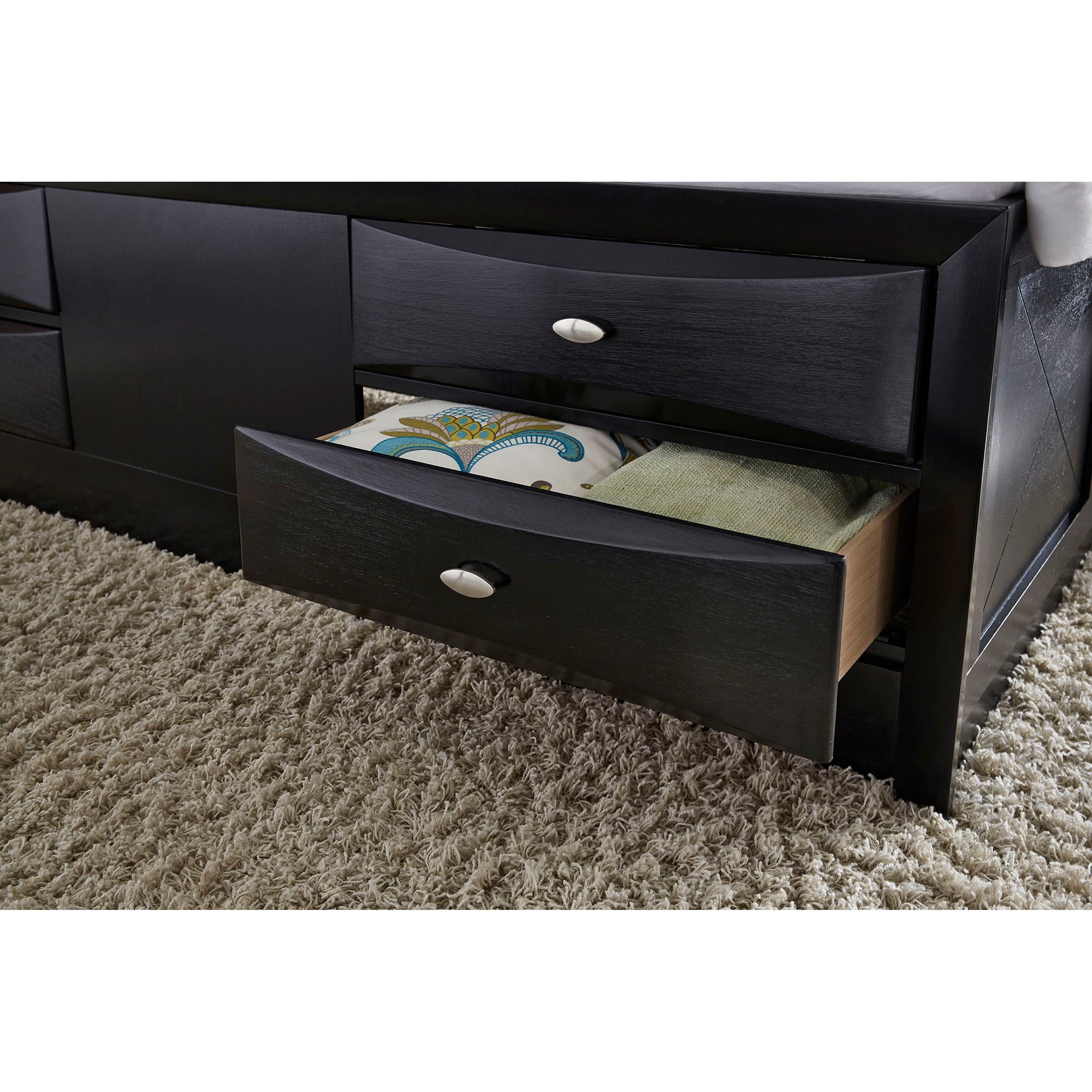 Lucille - Bed With Storage And Bookcase Headboard