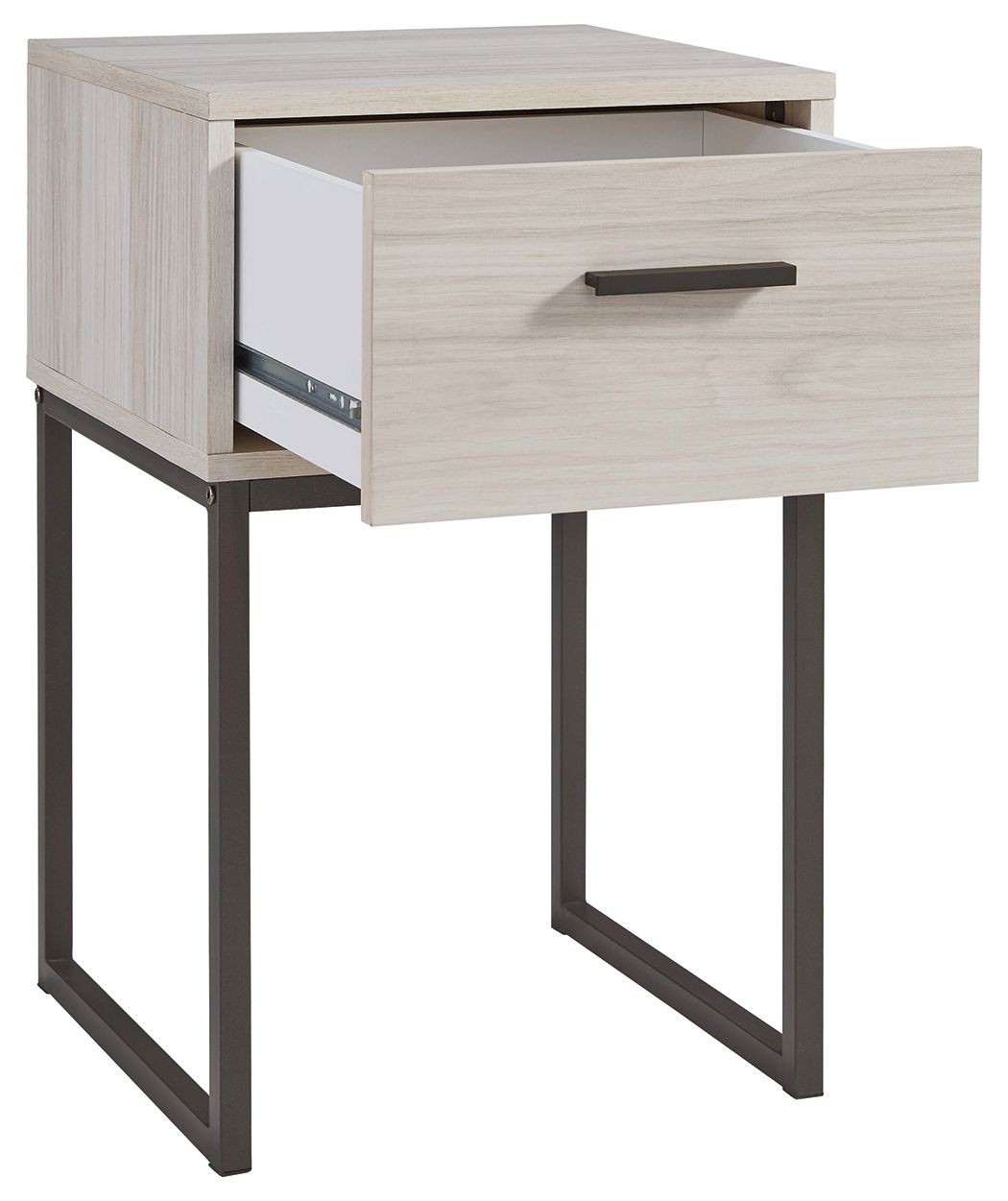 Signature Design by Ashley® Socalle - Light Natural - One Drawer Night Stand - Vinyl-Wrapped | Meri Furniture