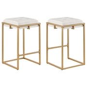 Coaster Fine Furniture Nadia - Upholstered Backless Stool (Set of 2) | Meri Furniture