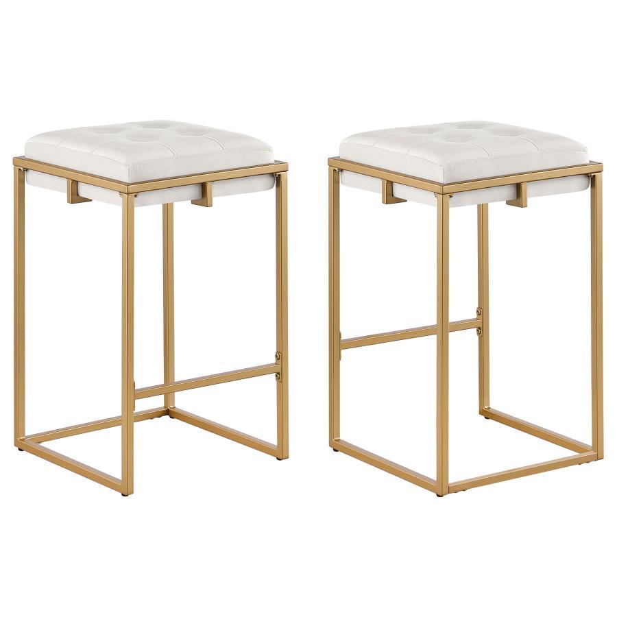Coaster Fine Furniture Nadia - Upholstered Backless Stool (Set of 2) | Meri Furniture