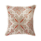 Lela - Pillow 21" (Set of 2) - Orange / Beige