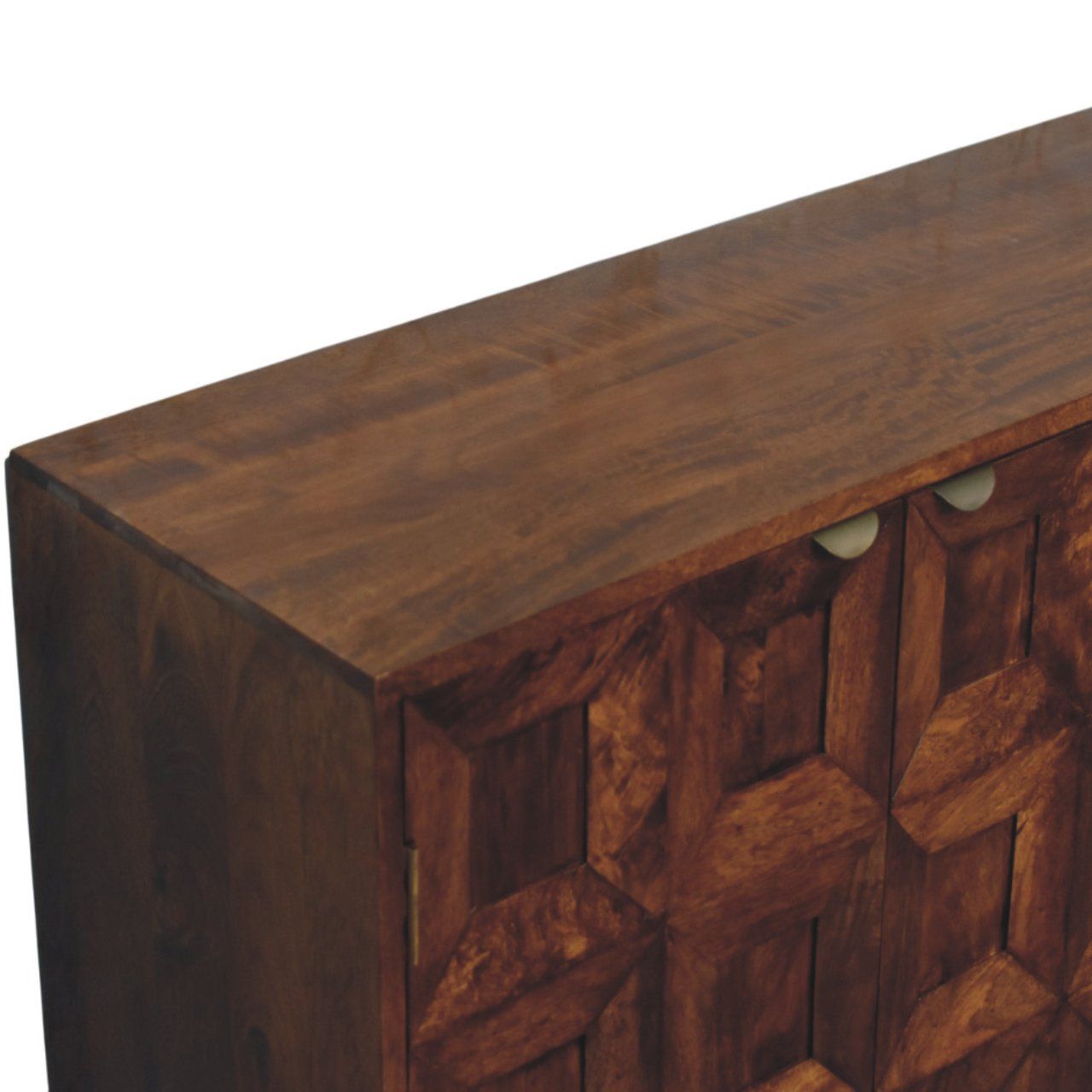 Solis - Carved 4 Door Sideboard - Brown