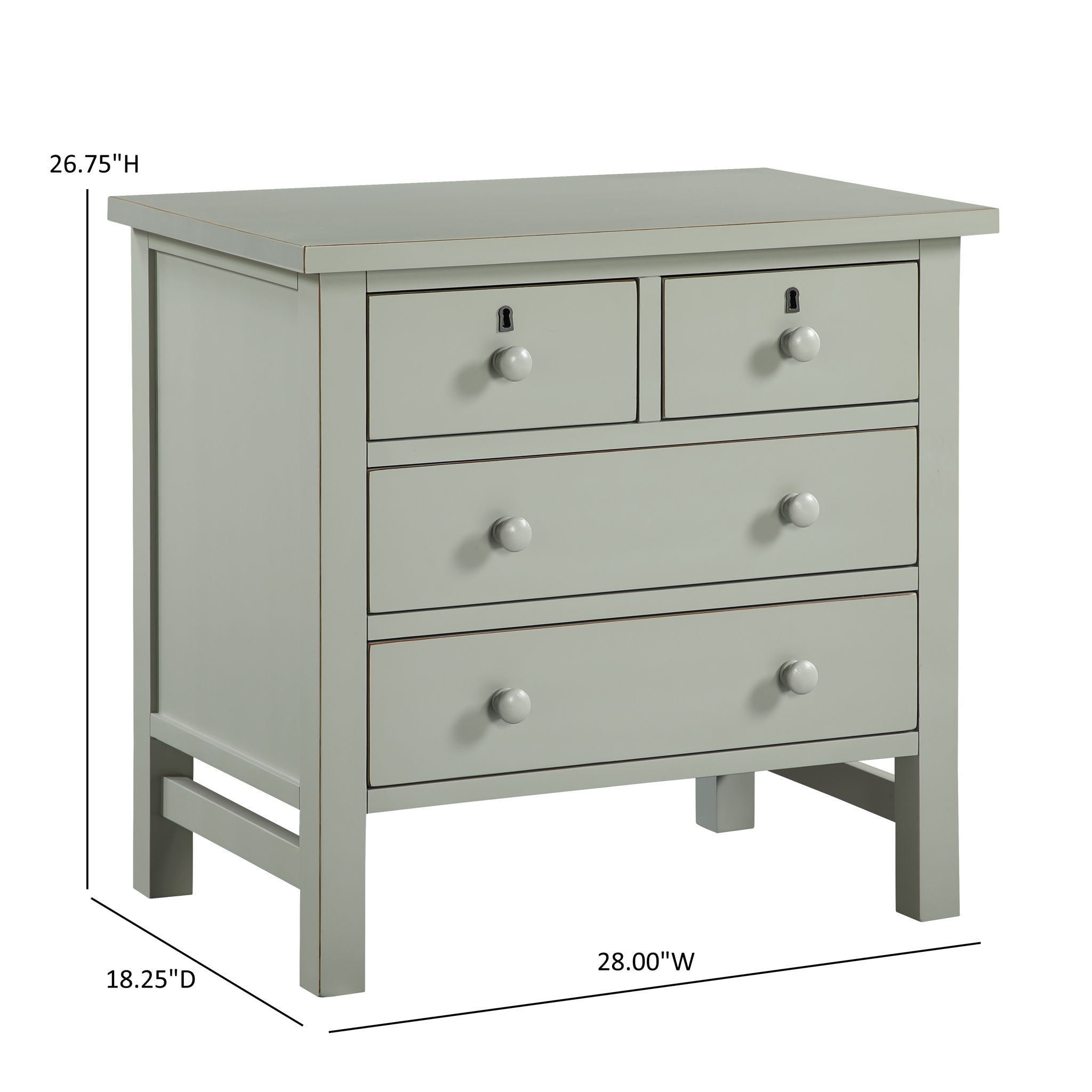 Georgina - 4 Drawer Storage Nightstand