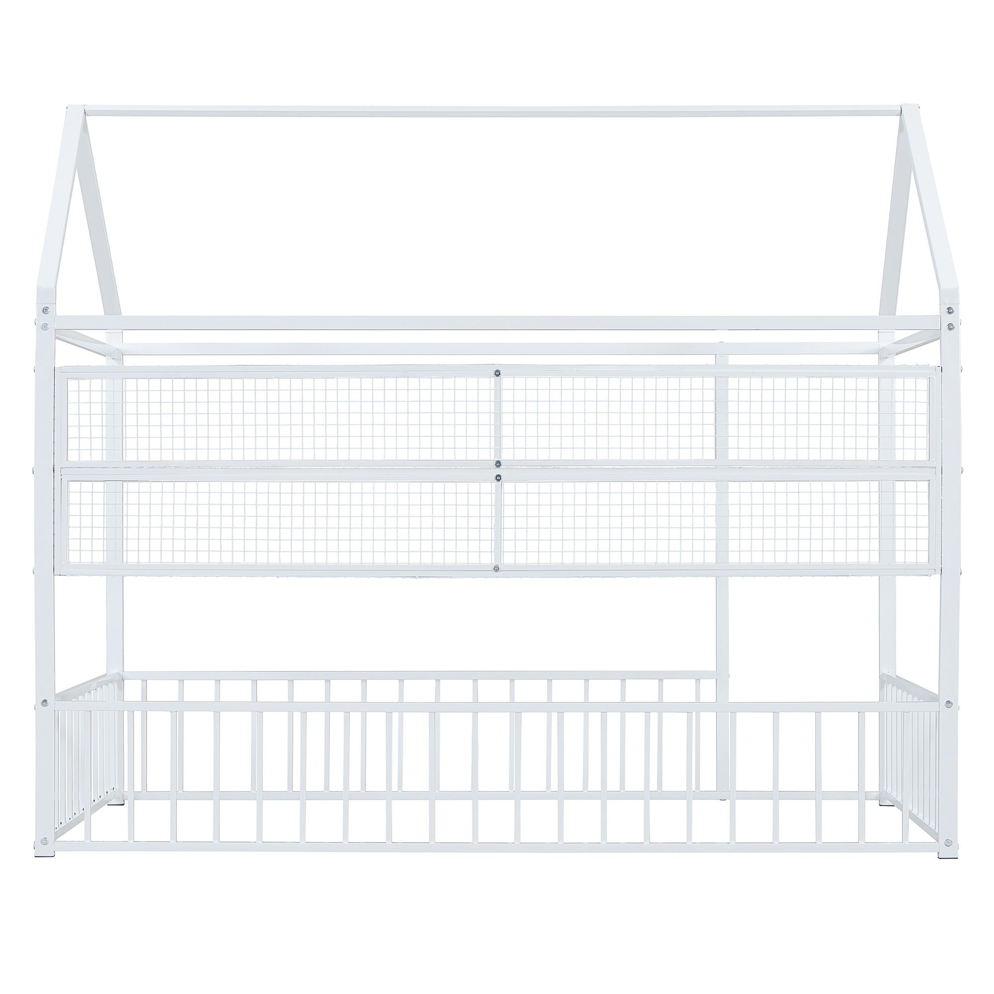 House Frame With Fence And Shelves