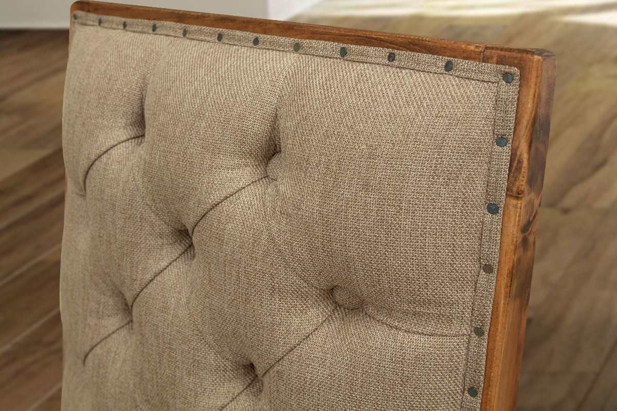 Marquez - Chair Tufted Backrest (Set of 2) - Two Tone Light Brown