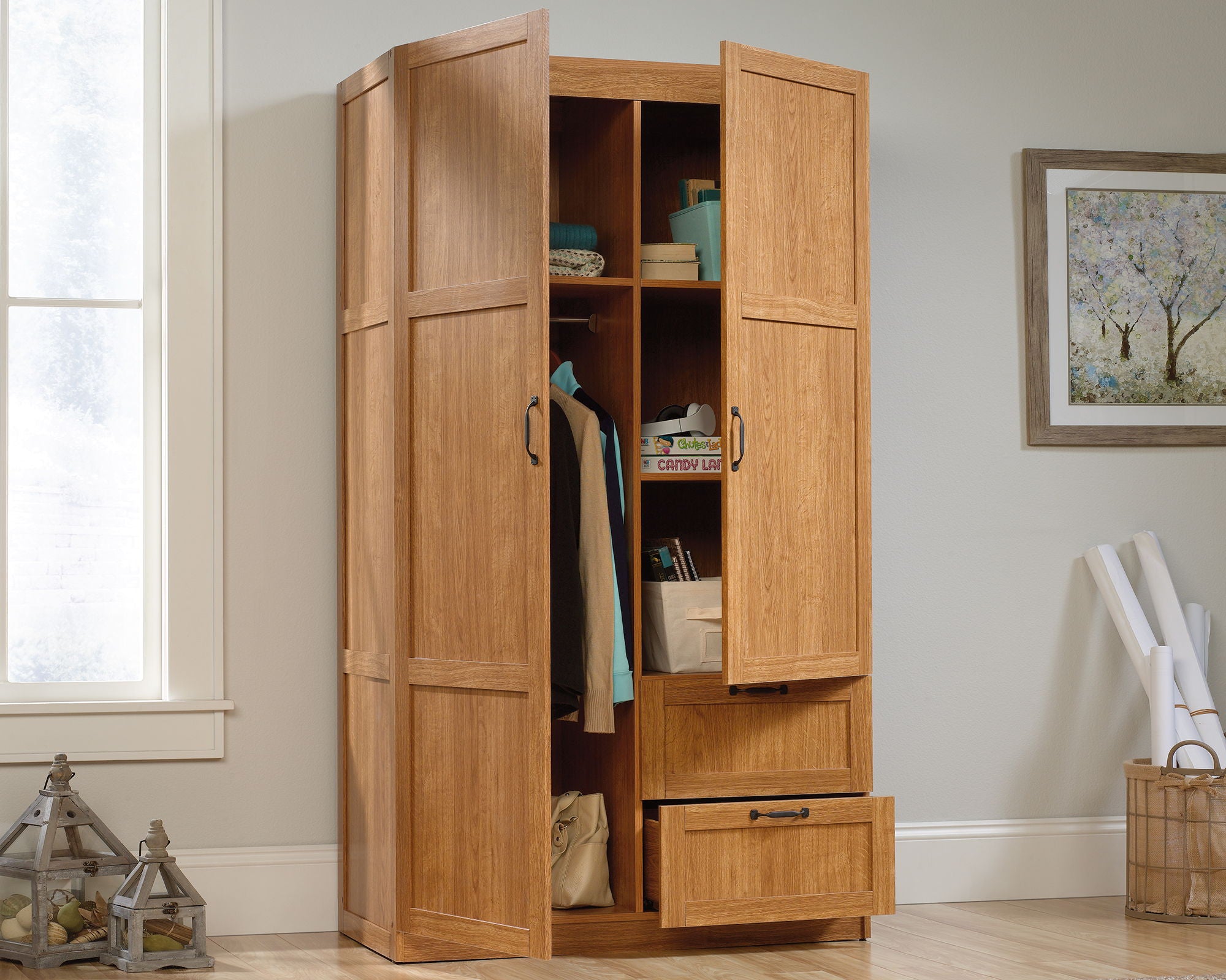 Wardrobe/Storage Cabinet Highland Oak