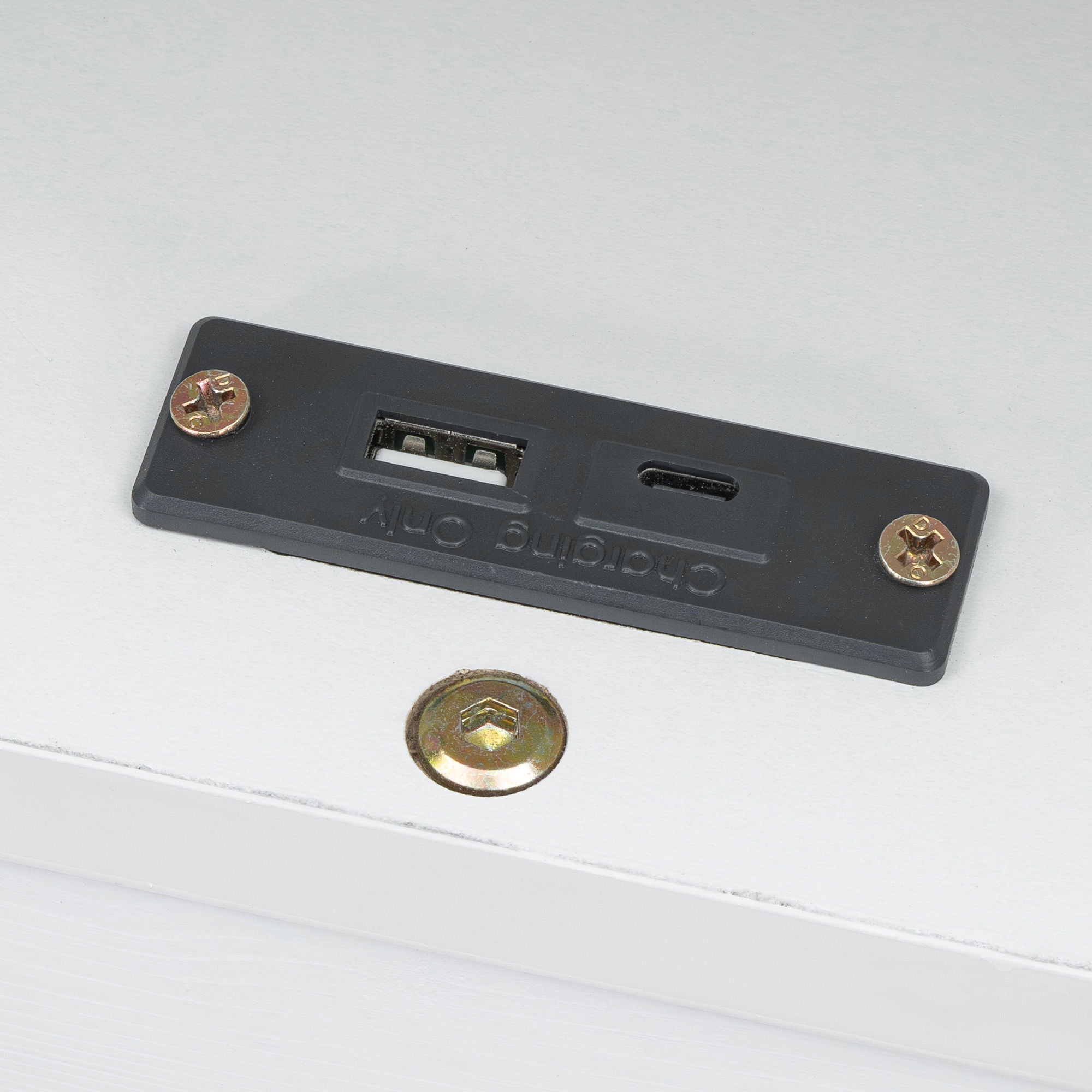 Twin Daybed With Drawers, Trundle, Headboard Storage, Study Desk, And USB Charging Station - White