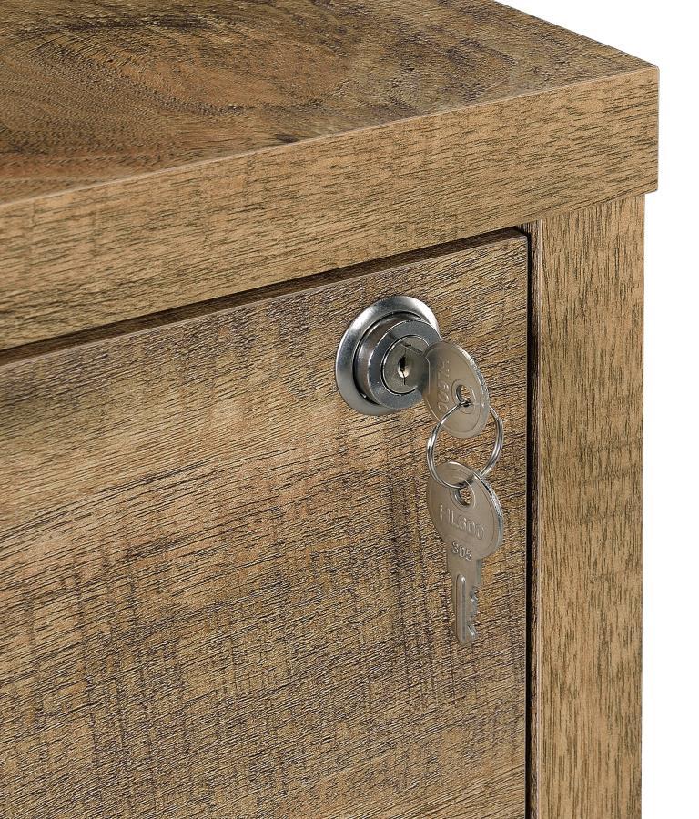 Westpark - 3-Shelf Bookcase USB And Lockable Drawer