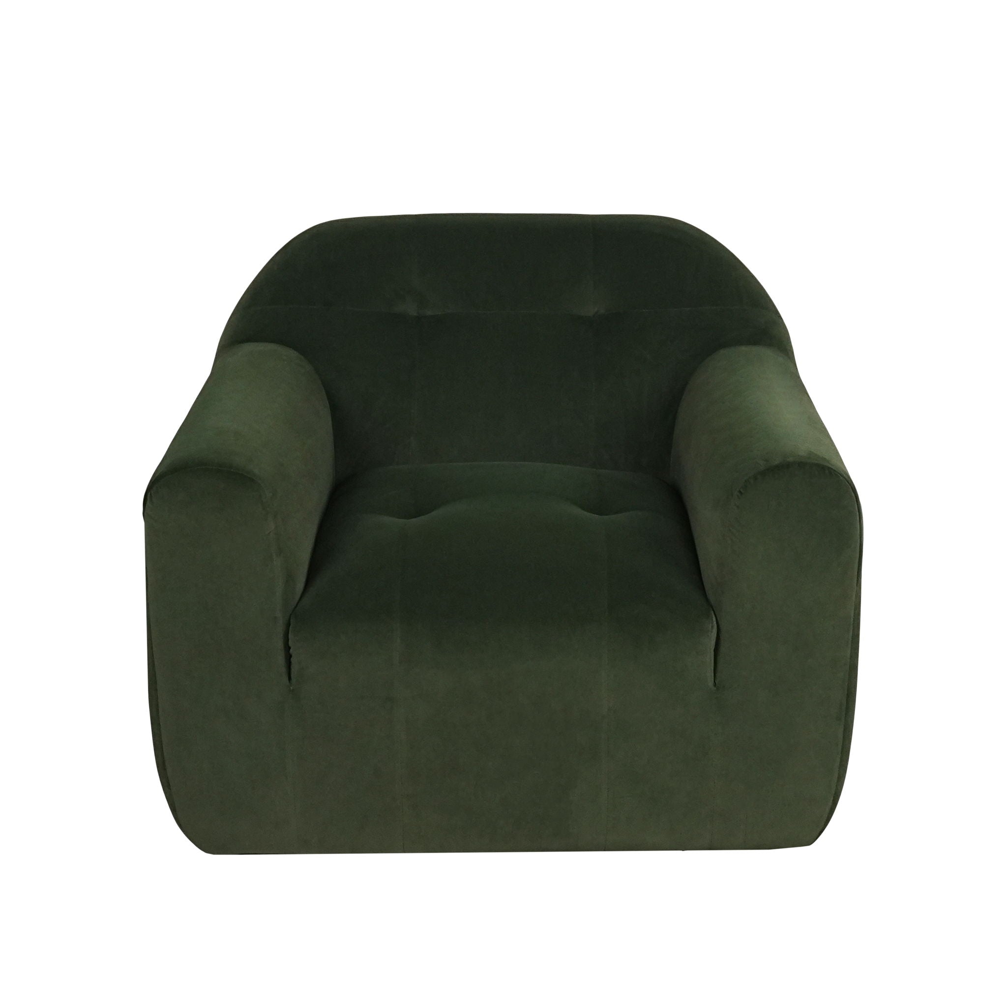 Harmonara - Boucle Upholstered Club Chair With Blind Tufting