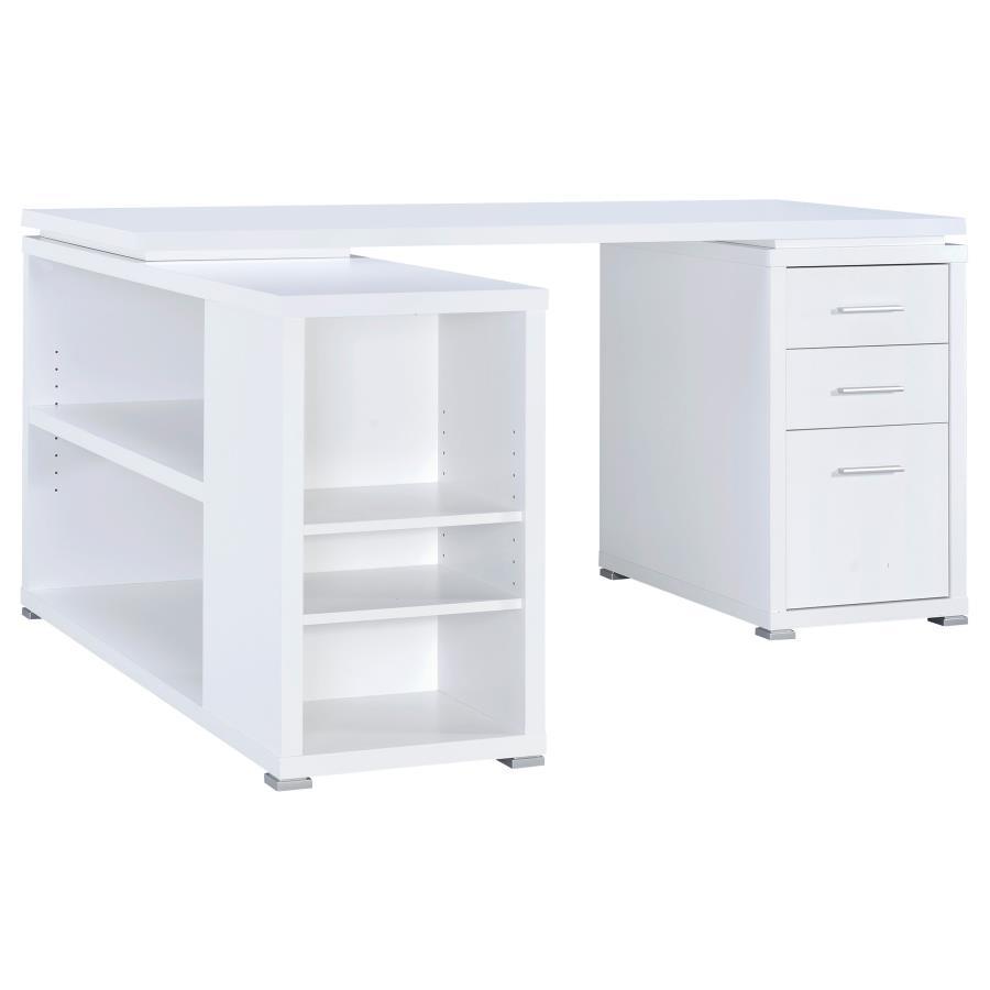 Coaster Fine Furniture Yvette - 3-Drawer L-Shape Computer Desk | Meri Furniture