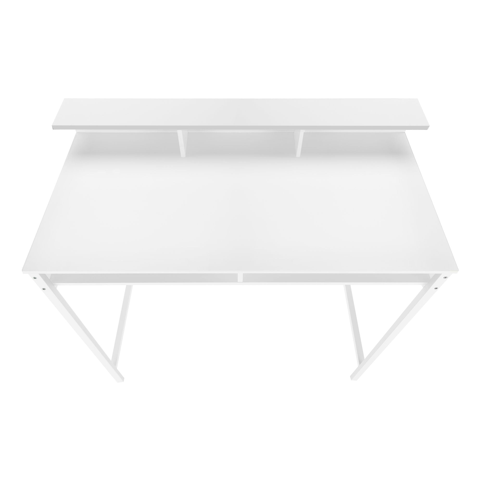 Computer Desk For Home Office, Standing, Storage Shelves, Laptop, Contemporary & Modern