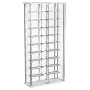 Coaster Fine Furniture Montara - Tempered Glass Wine Storage LED Curio Cabinet - Chrome | Meri Furniture
