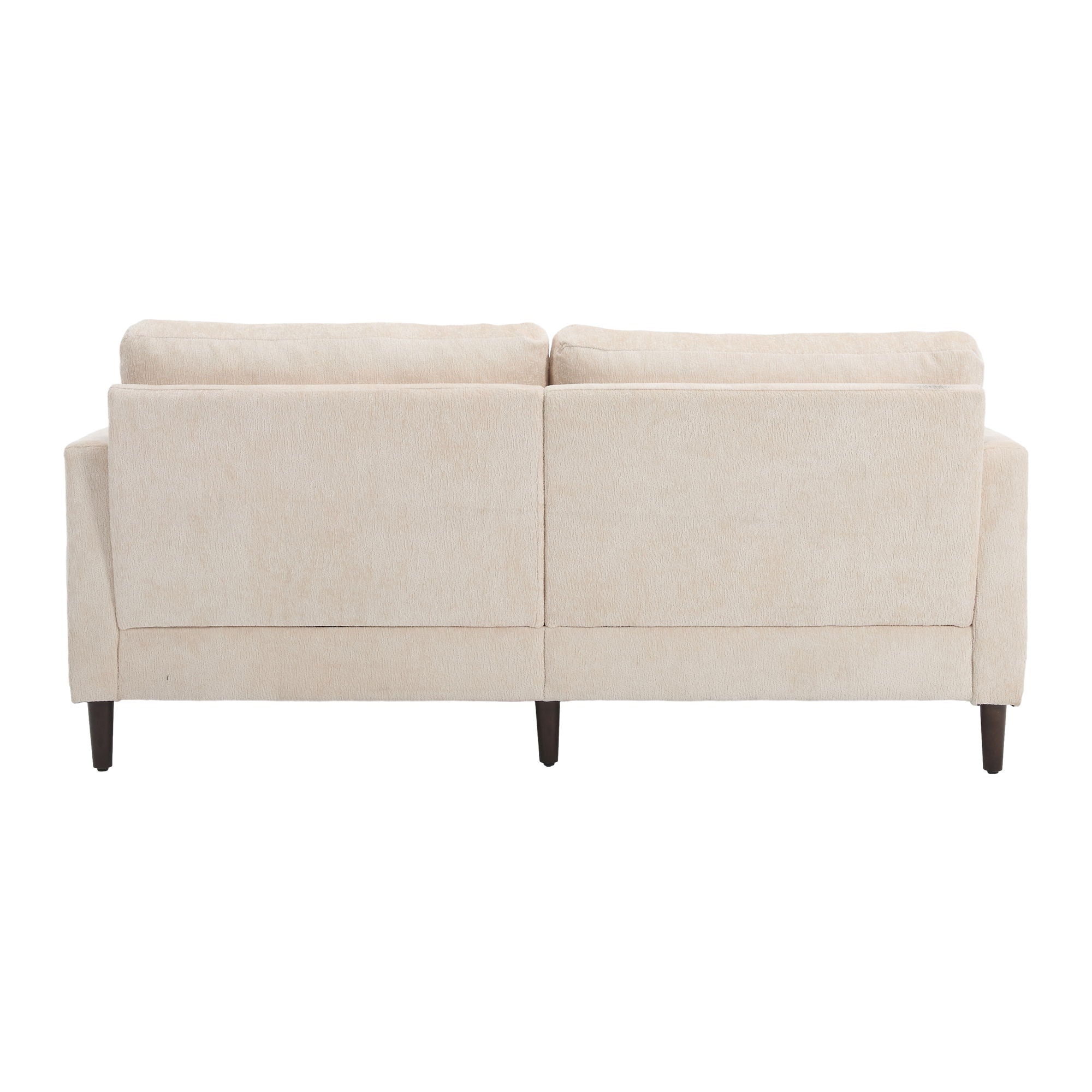 Mid Century Modern Fabric Loveseat Sofa, 2 Seat Upholstered Couch