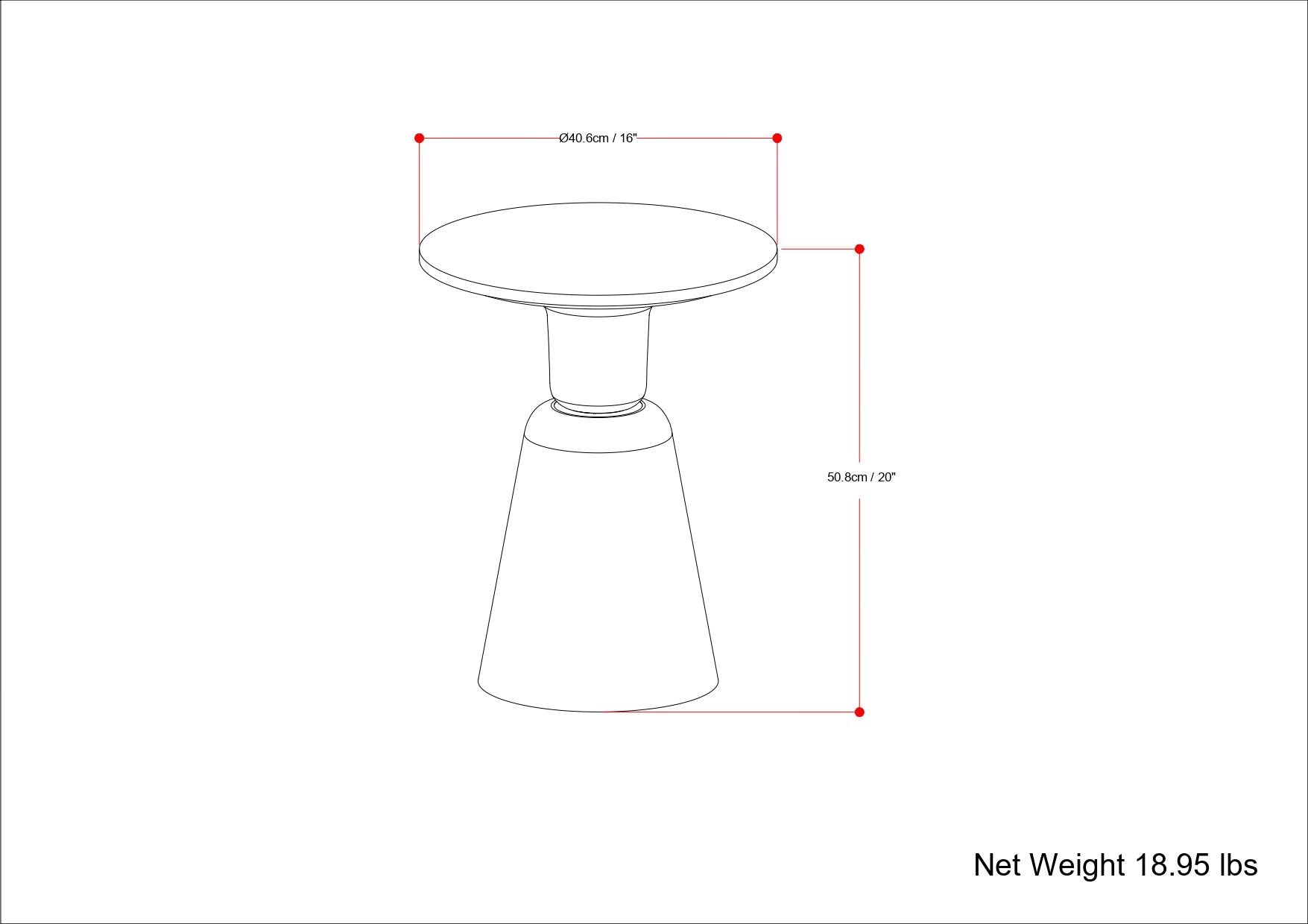 Leyla - Side Table - Antique Brass