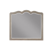 Laurel - Grove Scallop Shaped Mirror - White Poplar