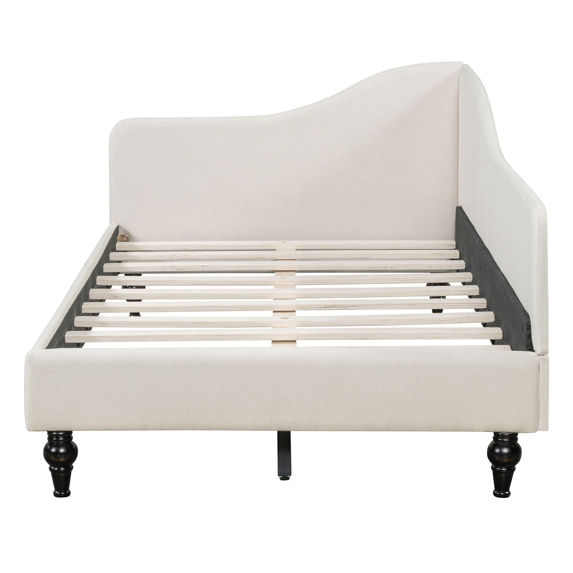 Modern L Shaped Linen Daybed With Legs