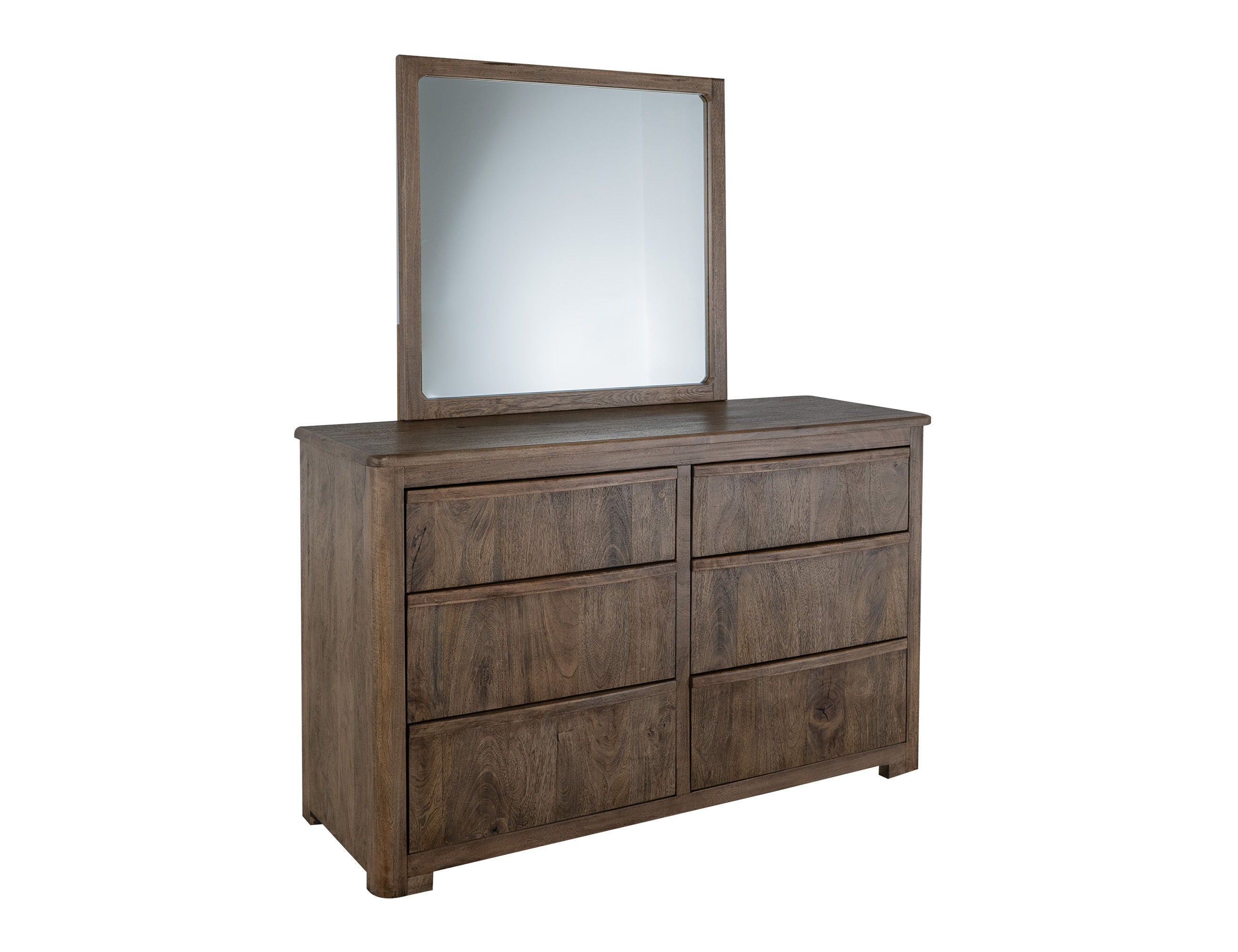 International Furniture Direct Xel-Ha - Mirror - Brown | Meri Furniture