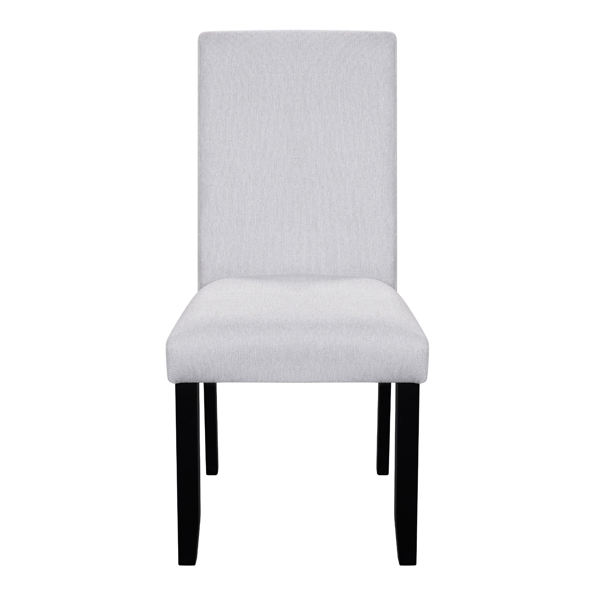 5 Piece Round Dining Table Set, Modern Dining Table And 4 Upholstered Chairs For Dining Room