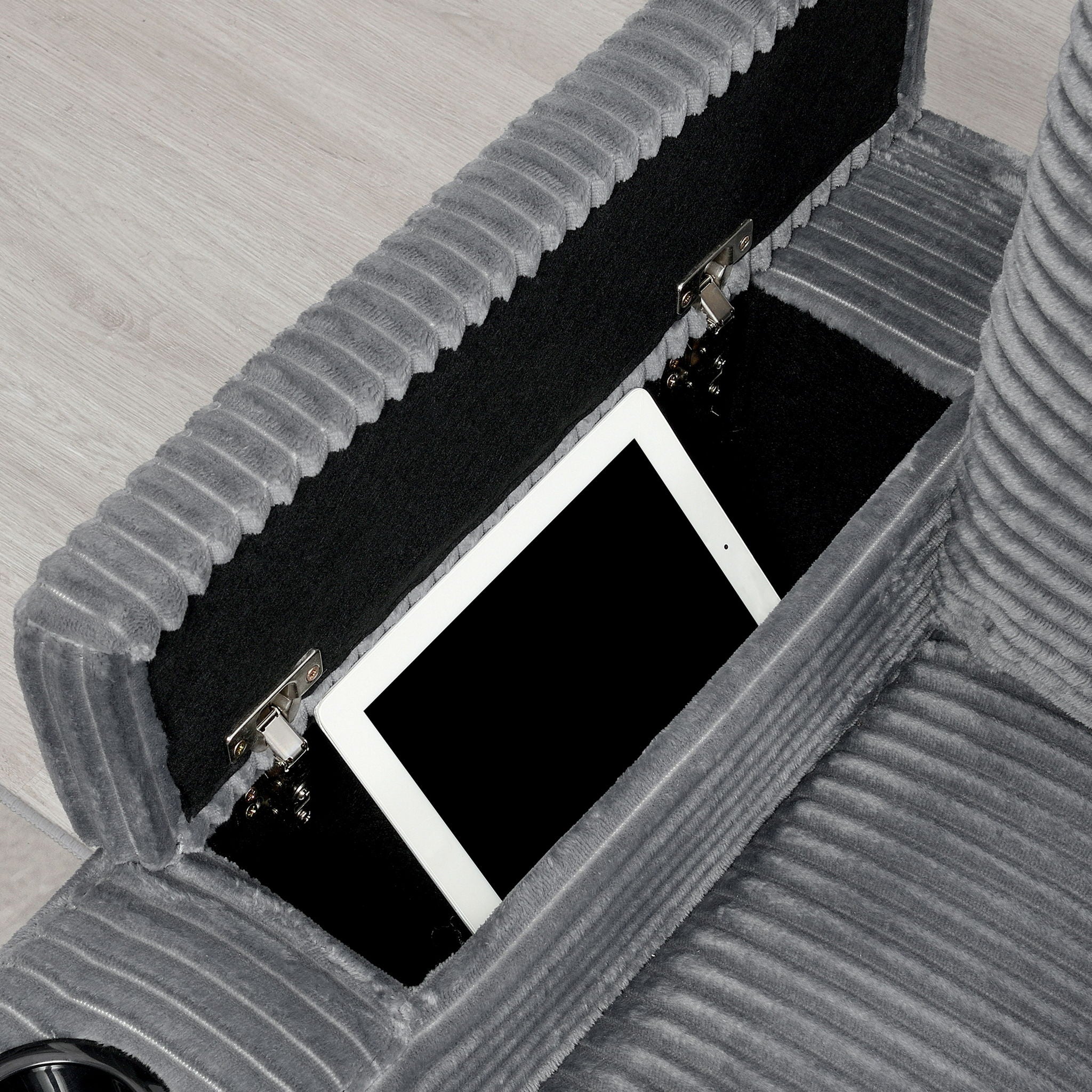 Convertible L Shaped Sectional Corner Couch With Armrest Storage Cup Holders USB Charger, Irregular Corner Oversized Comfy Modular Sofa