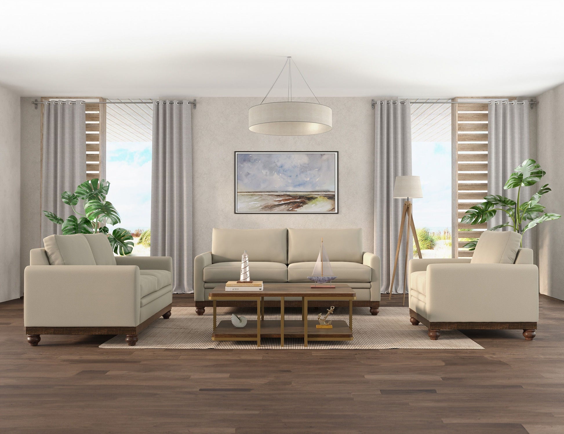 International Furniture Direct Pueblo Gray - Sofa | Meri Furniture