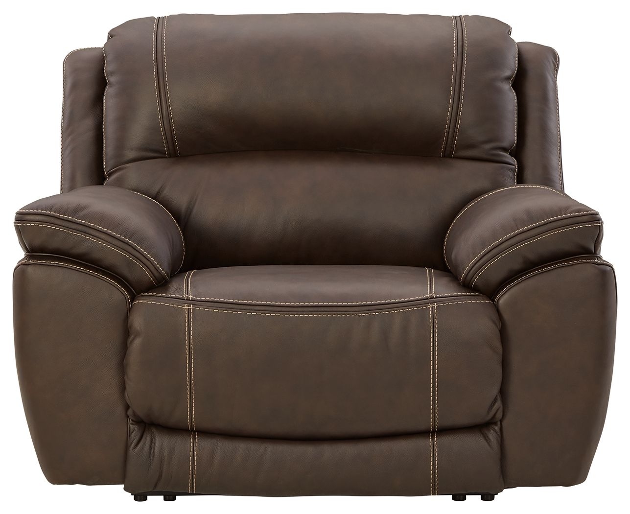 Ashley Furniture Dunleith - Chocolate - Zero Wall Recliner W/pwr Hdrst | Meri Furniture