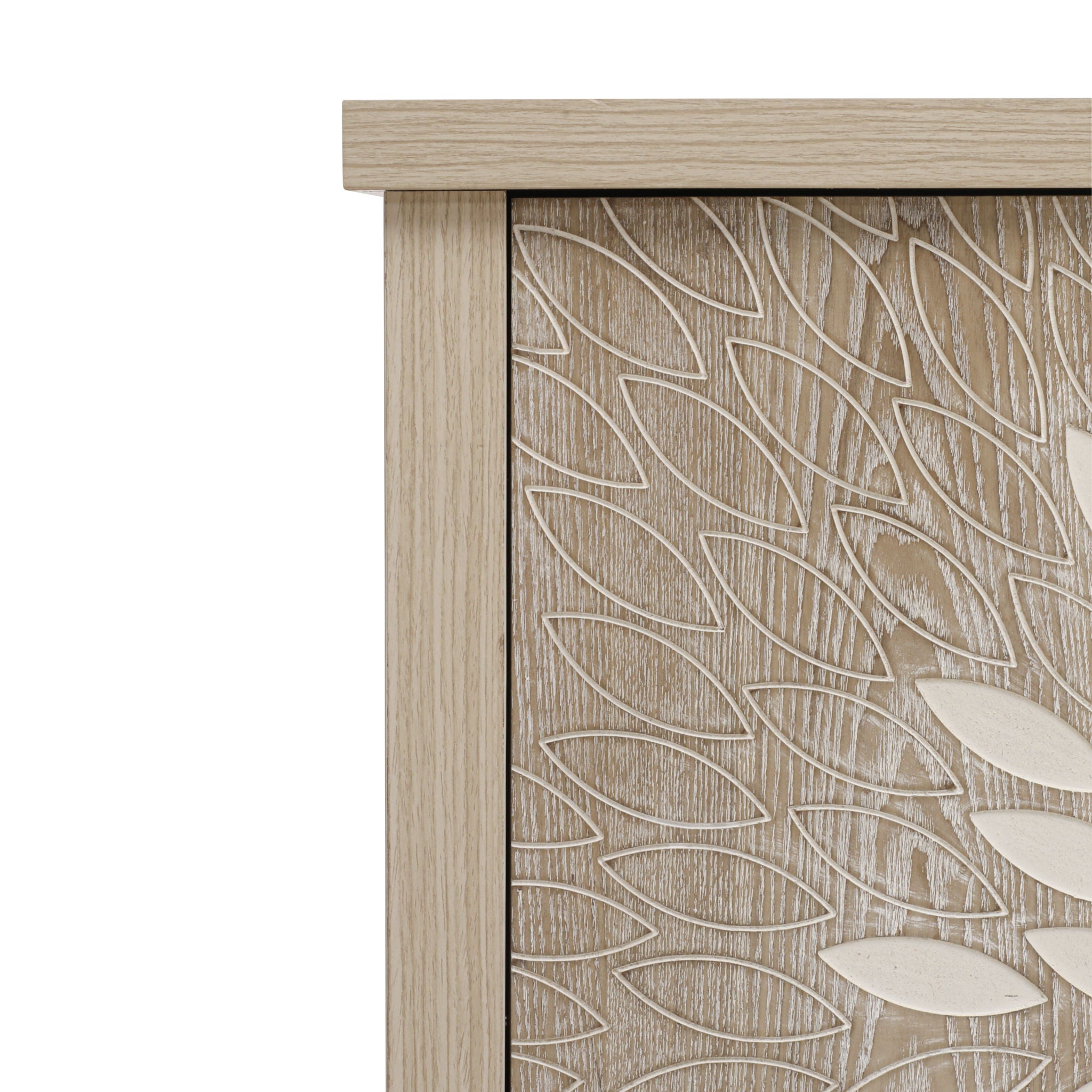 Modern Storage Cabinet With 4 Doors & Adjustable Shelves