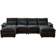 Modular Sectional Sofa Cloud Couch With Double Chaise Lounge