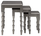 Ashley Furniture Larkendale - Metallic Gray - Accent Table Set (Set of 3) | Meri Furniture