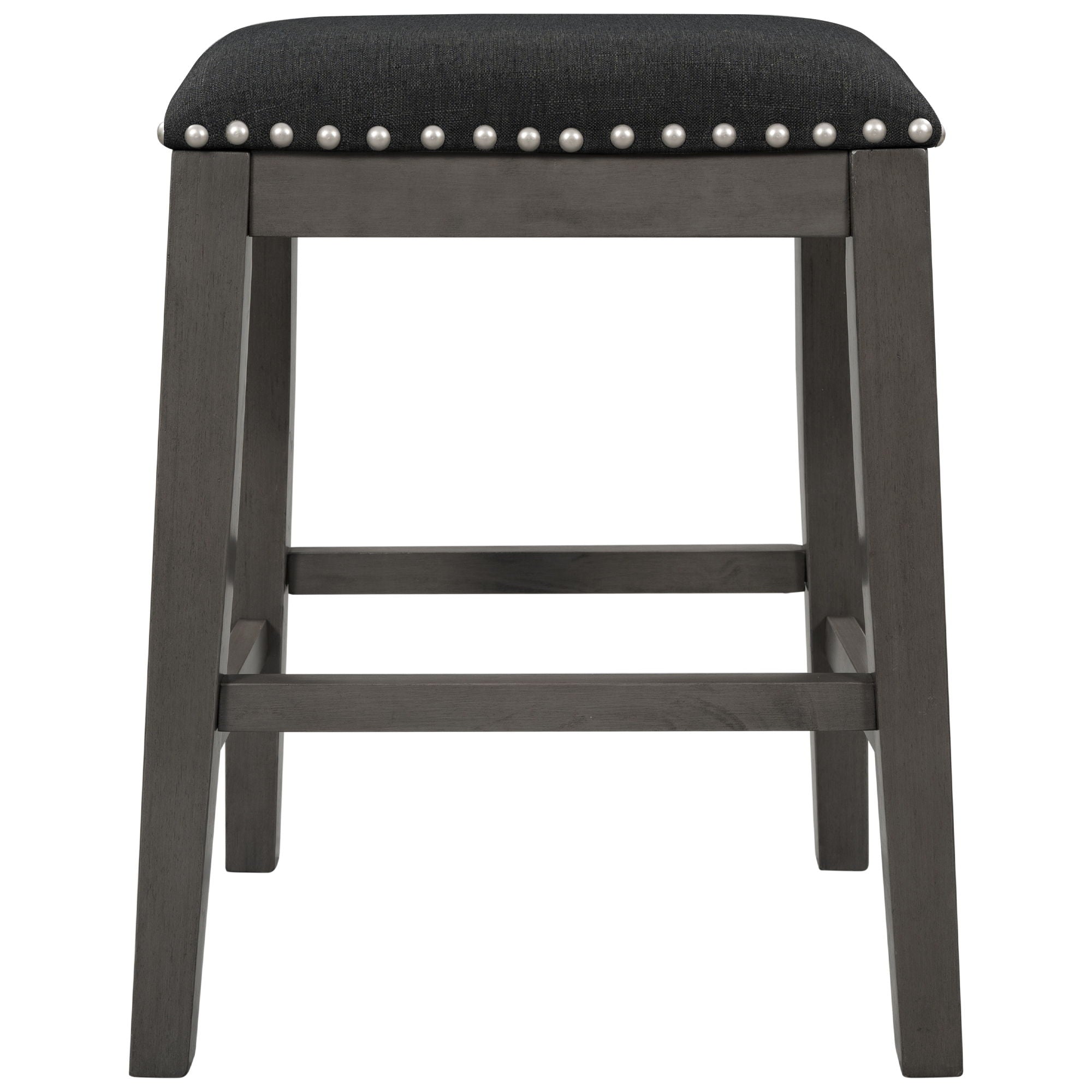 5 Pieces Counter Height Rustic Farmhouse Dining Room Wooden Bar Table Set With 2 Stools And 2 Chairs