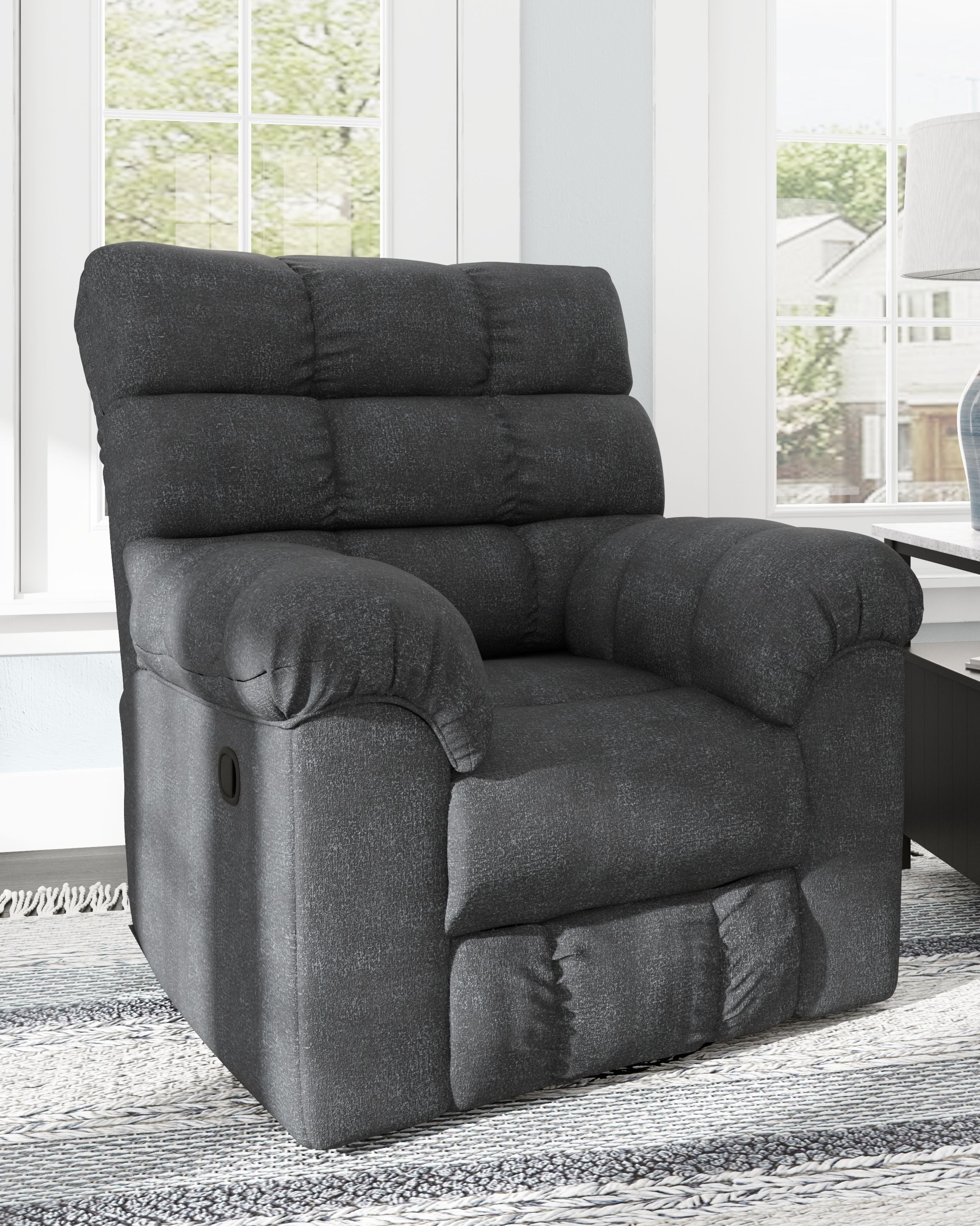 Ashley Furniture Wilhurst - Marine - Swivel Rocker Recliner | Meri Furniture