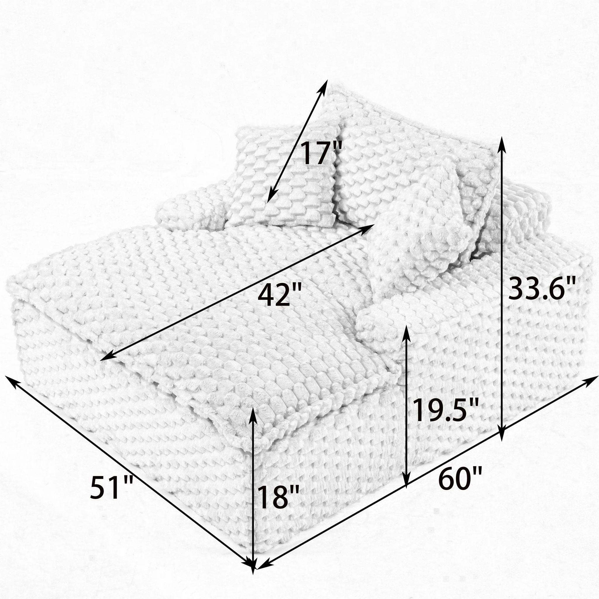 Harbor - Luxury Sofa Turtle Fleece Fabric