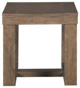 Ashley Furniture Cariton - Gray - Square End Table | Meri Furniture
