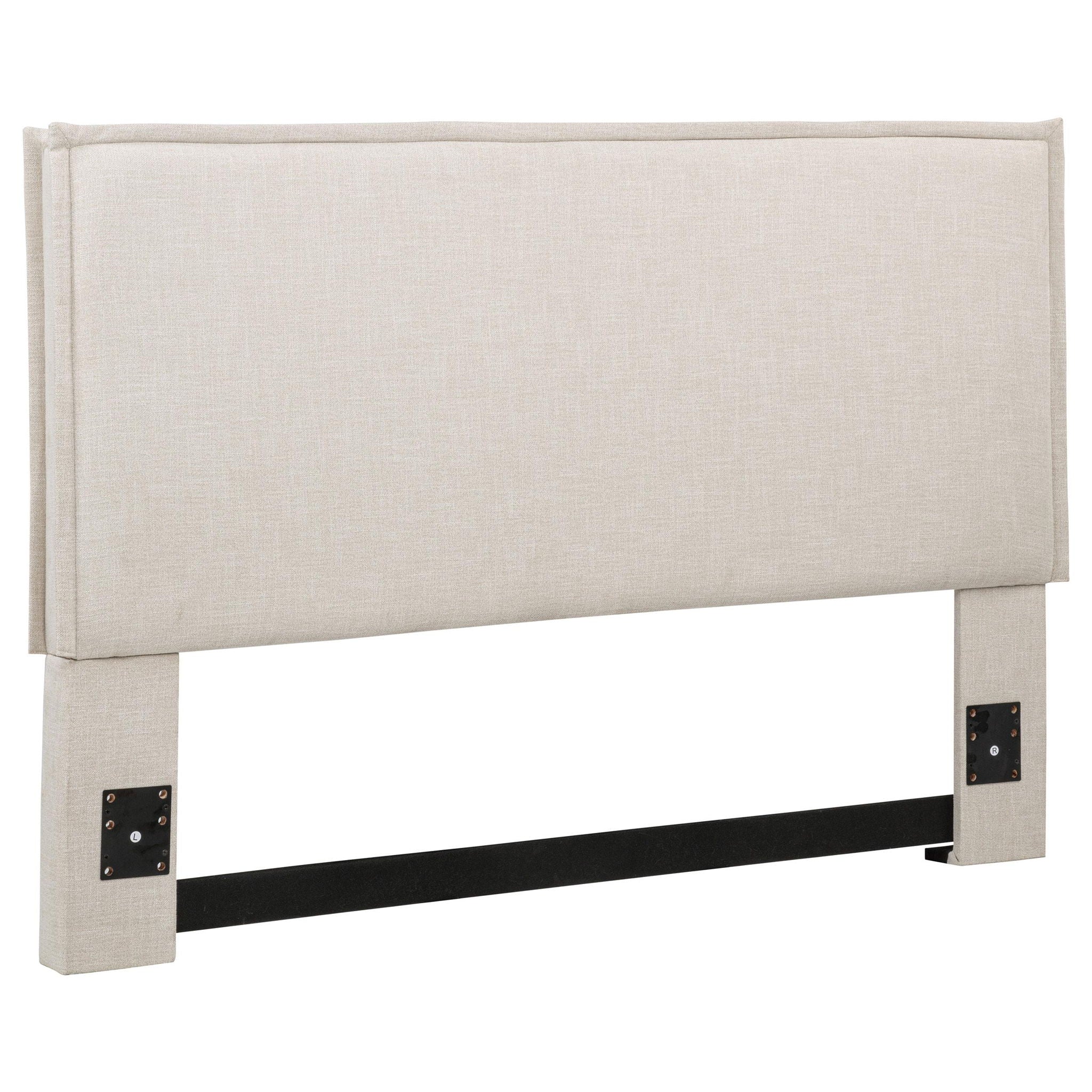 Izzy Upholstered Queen or Full Panel Headboard Sand