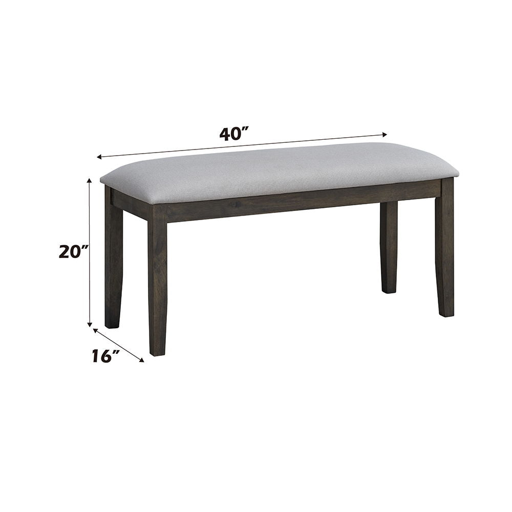ACME Marit - Bench - Gray Finish | Meri Furniture
