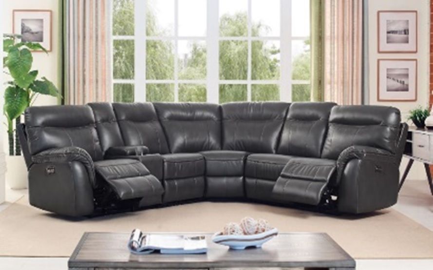 ACME Atlas - Sectional Sofa - Black | Meri Furniture