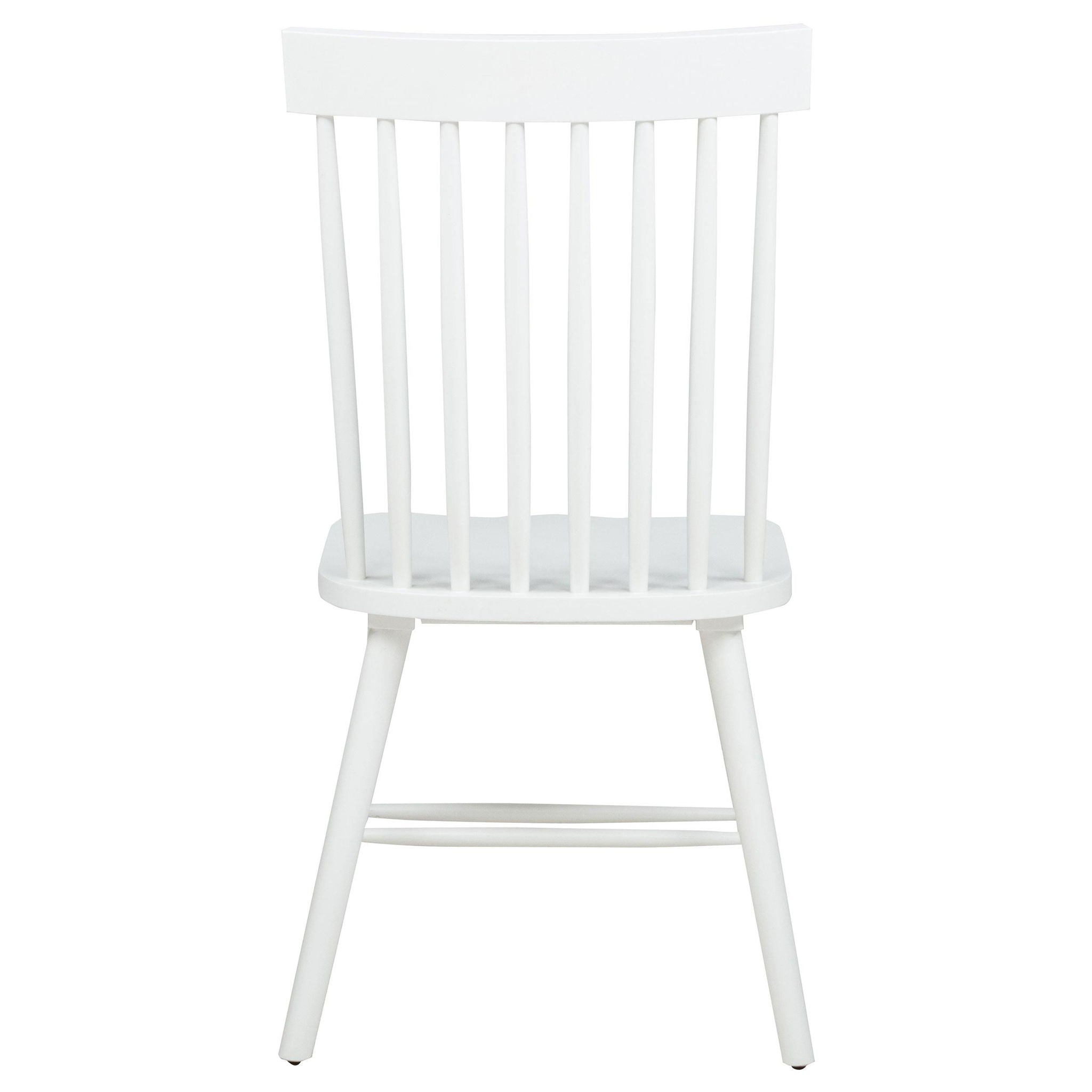Andrews Windsor Spindle Back Dining Side Chair White (Set of 2)