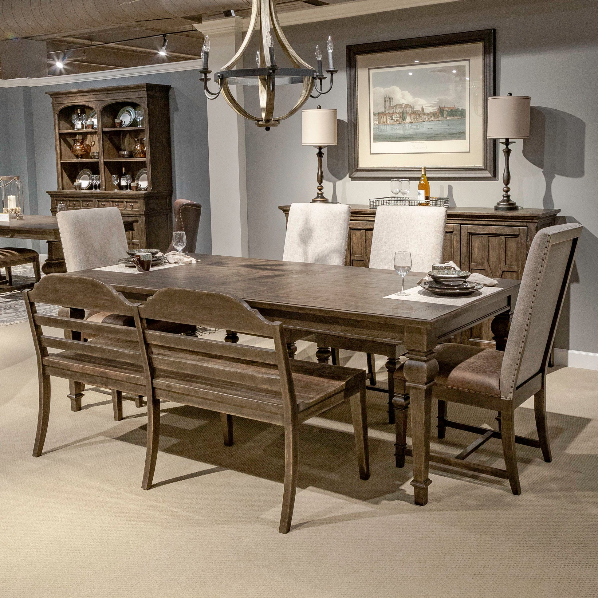 Liberty Furniture Paradise Valley - Opt Rectangular Table Set | Meri Furniture