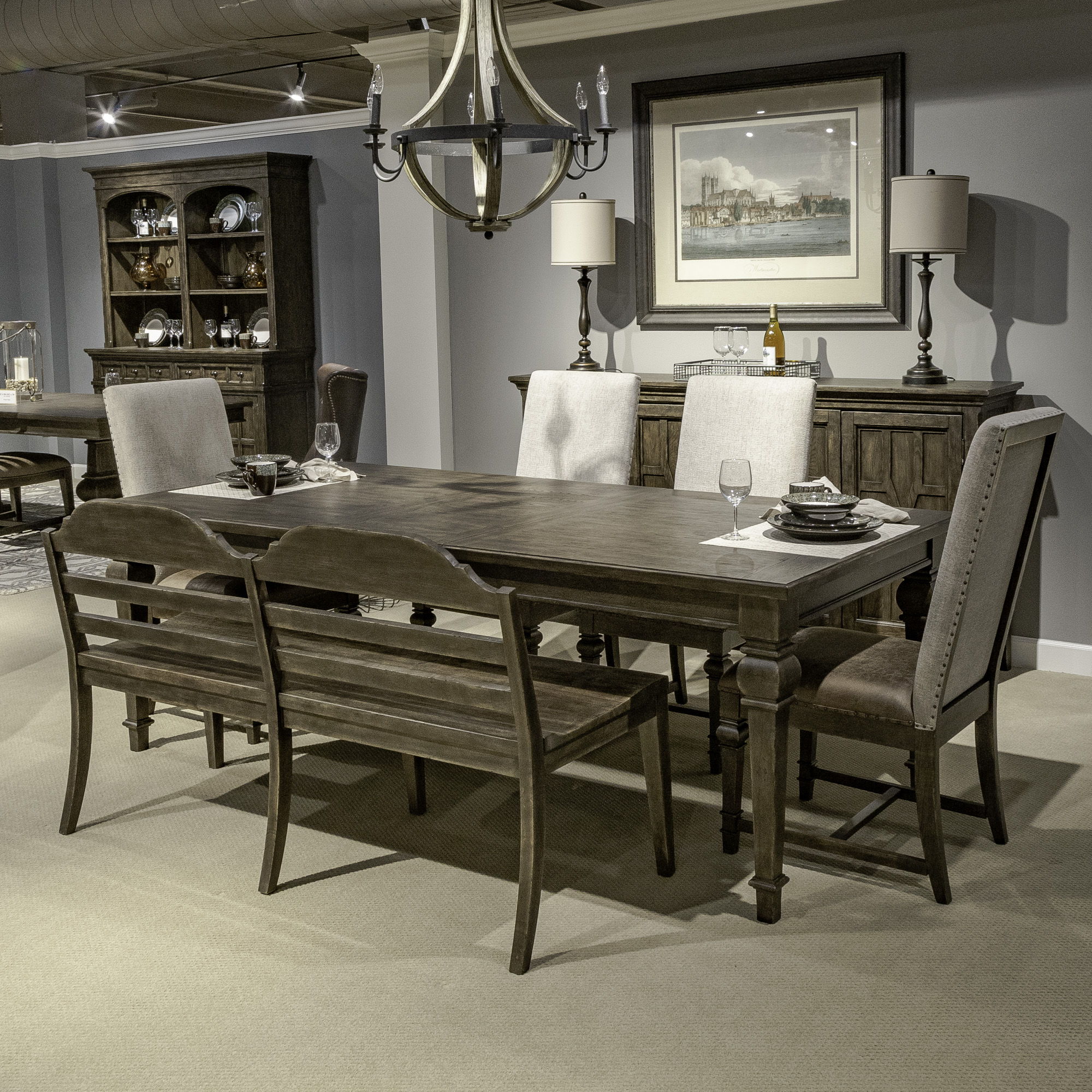 Liberty Furniture Paradise Valley - Opt Rectangular Table Set | Meri Furniture