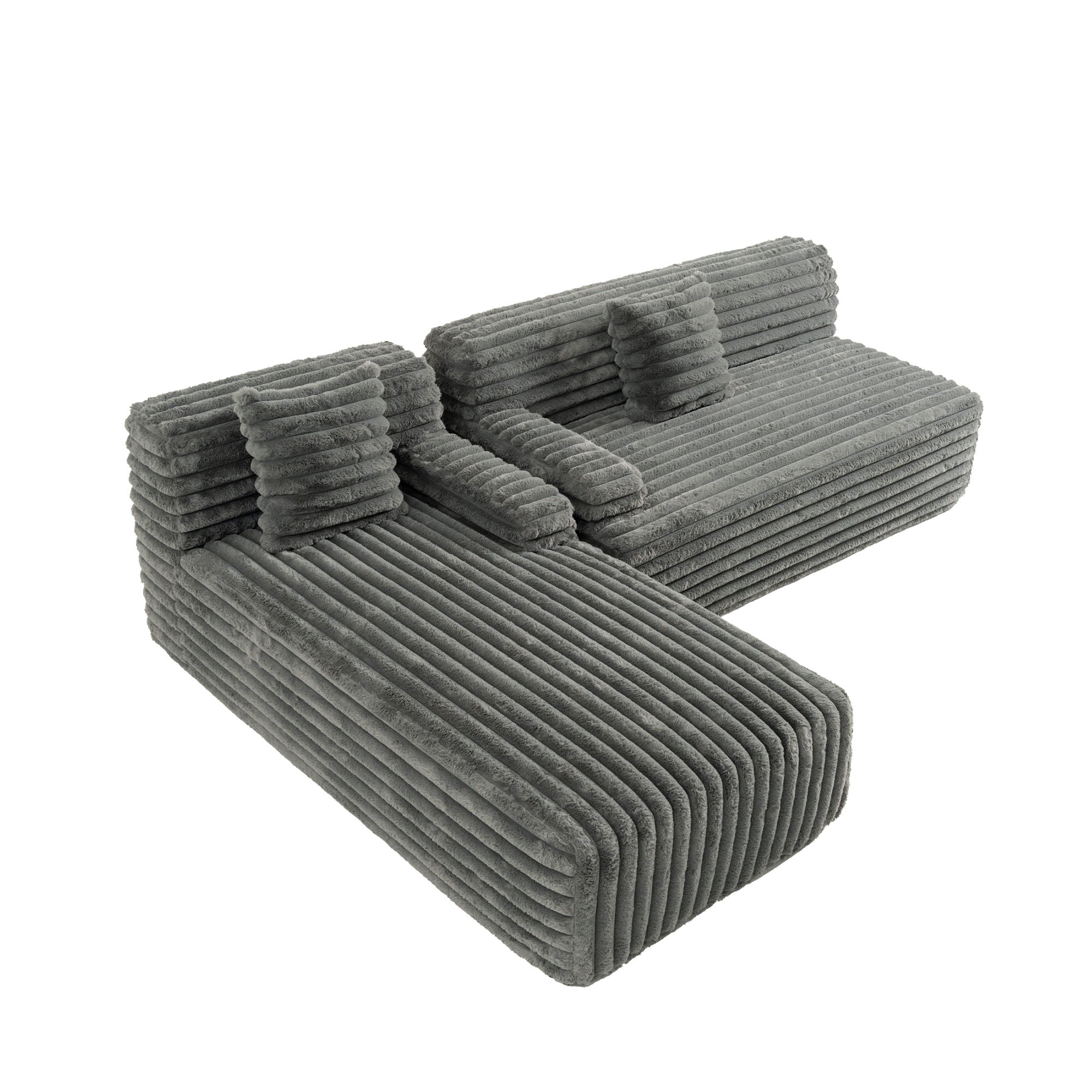 Cloud Sectional Sofa Upholstered Couch Free Combined Sofa
