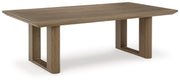 Signature Design by Ashley® Serene Bay - Dark Brown - Rectangular Cocktail Table | Meri Furniture